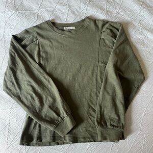 Marine Layer Olive Green Long Sleeve Shirt